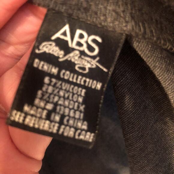 ABS by Allen Schwartz womans long sleeve top Sz M heathered gray - Picture 5 of 10